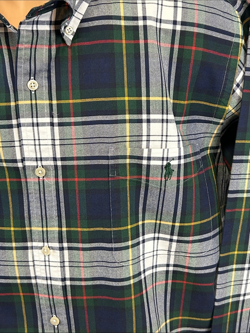 Ralph Lauren long sleeve button down collar shirt.  XXL - Picture 4 of 7